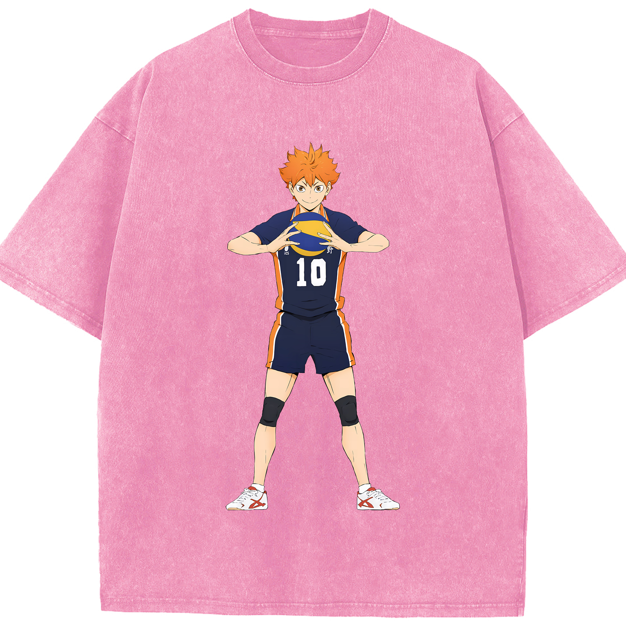 （画像用） ハイキュー!! Haikyu!! 綿100% ヴィンテージ風 半袖Tシャツ（フロントプリント）